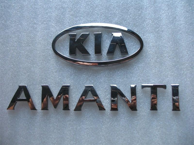 2004 kia amanti rear trunk chrome emblem decal logo set 04 05 06 07 08