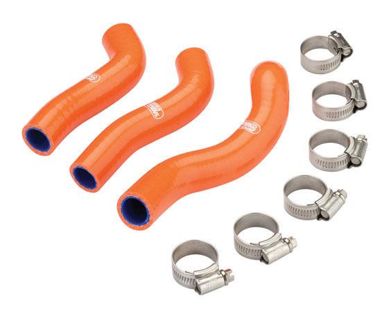 Moose racing radiator hose kit orange for ktm 400 450 530 exc-f exc-r thermo