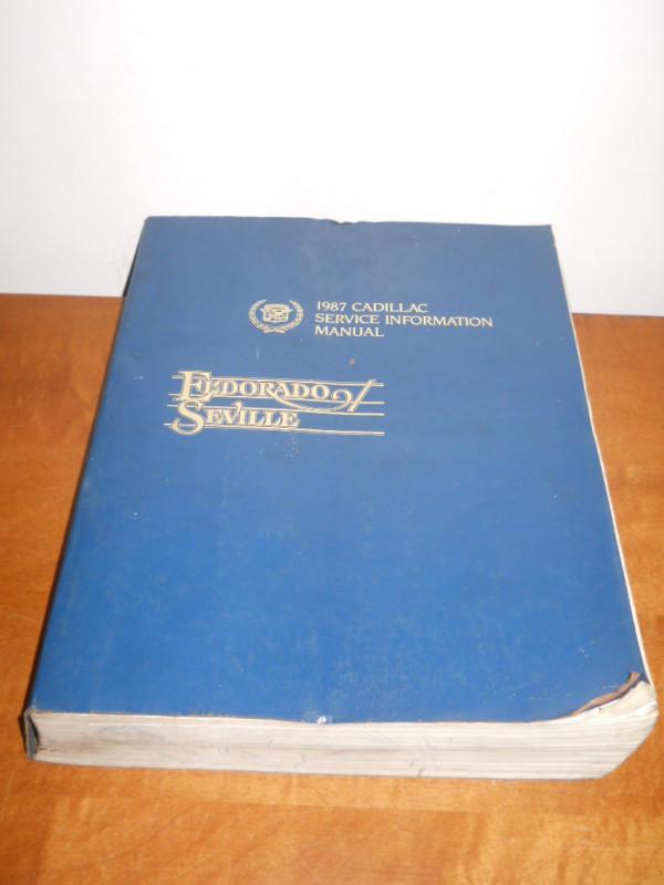 1987 cadillac eldorado & seville used original h-2416 service information manual