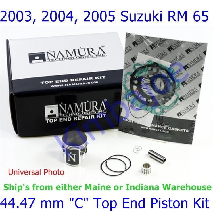 2003 2004 2005 suzuki rm 65 namura 44.47 mm "c" top end piston kit