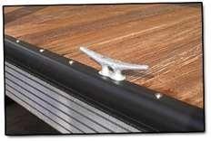 4 boat dock edge shield black dock bumper / 32 feet total