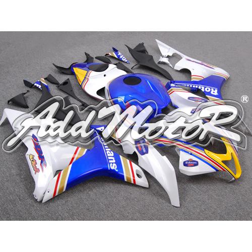 Injection molded fit 2007 2008 cbr600rr 07 08 rothmans blue fairing 67n63
