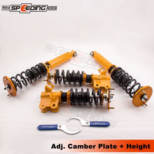 Coilovers &amp; camber plates kit for nissan s14 200sx 240sx 94-98 coil struts shock