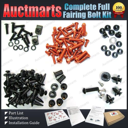 Sell For Honda CBR 1000 RR 2004 04 05 Complete Full Fairing Bolt Kit Orange GC in Hong Kong