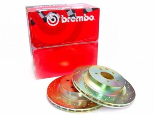 350z &amp; g35  rear drilled brake rotors, genuine brembo sport 35630