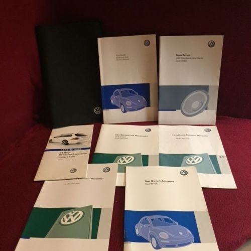 2010 volkswagen vw new beetle original oem owners manual in case
