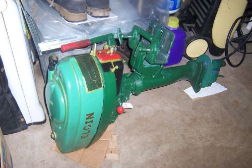 Elgin, by sears 7.5 hp outboard, clean and will run with lite work.
