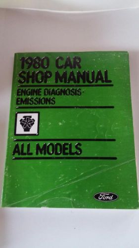 1980 repair shop manual, ford, mercury, lincoln continental &amp; mark vi