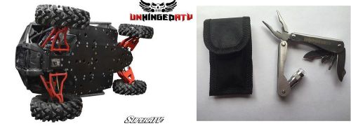 Super atv polaris rzr 900/s 900/s 1000 full skid plate superatv