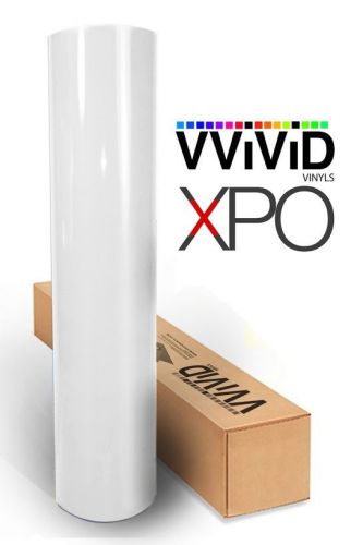 Xpo gloss white sample 2'' x 4'' car wrap roll vinyl sticker v7