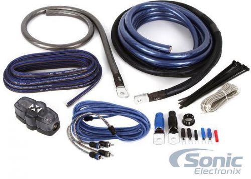 New! nvx xkit02 100% ofc copper 1/0 gauge car amplifier install kit w/ 2-ch rca