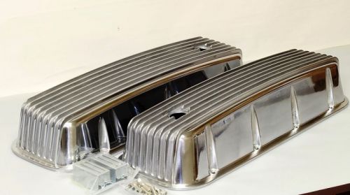 Bbc chevy aluminum finned tall valve covers 6280-b or 8502-8