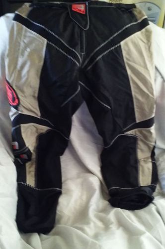 Answer ion motorcross riding dirt bike pants mens size 44 tan/black/orange