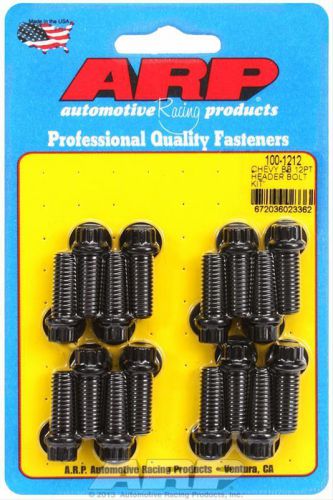 Arp header bolts 12-point 3/8 wrench custom 450 black oxide 3/8-16 1.000 1001212