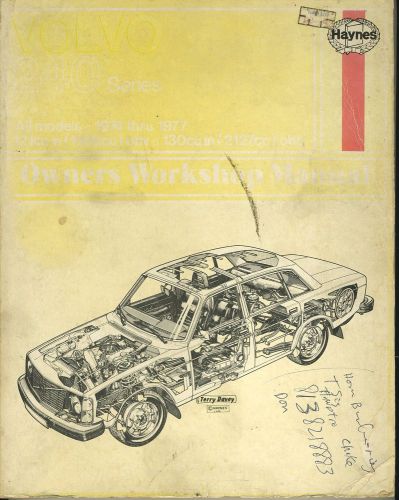 1974-1977 volvo 240 series shop manual /  hayne's service book
