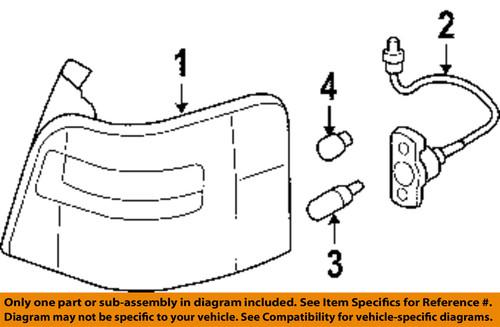 Ford oem 6f9z13405aa tail lamp assembly