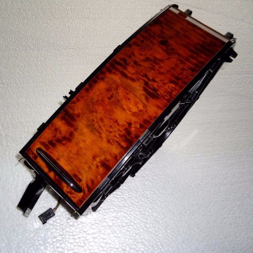 07-09 w211 mercedes e350 e500 center console arm rest storage compartment wood