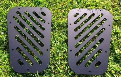 Land rover defender onzlo black anodised aluminium bonnet vents