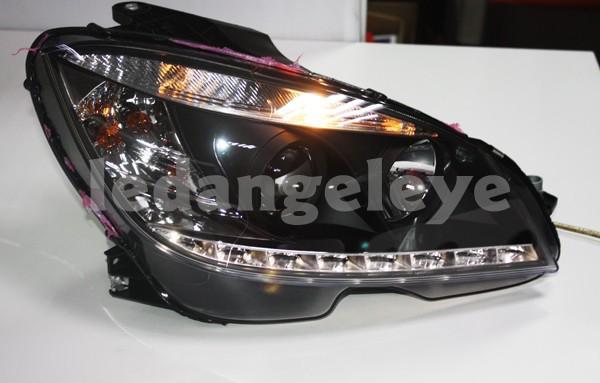 For Mercedes-Benz W204 C180 C200 C260 LED Head Light 2007-2011 year Black Color, US $649.99, image 6