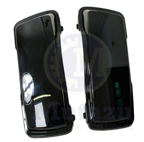 New glossy vivid black hard saddlebag lids for 94-2013 harley touring models