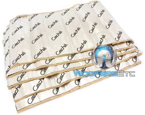 Cache ctm 20 sq feet 5 sheets 18" x 32" dead shield sound dampening material new
