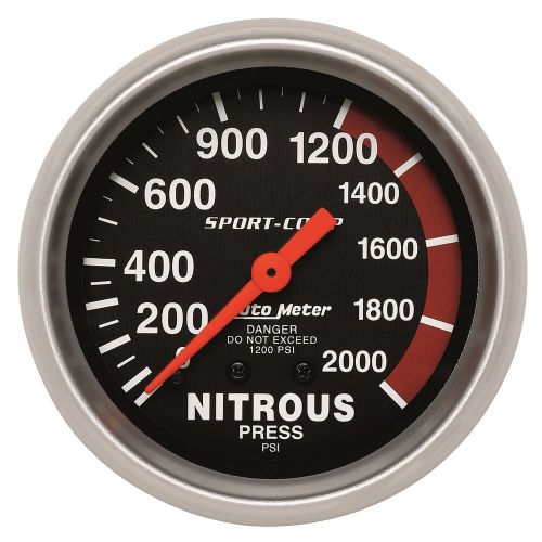 Auto meter 3428 sport-comp; mechanical nitrous pressure gauge