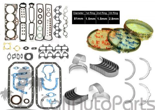 85-87 corolla gts mr2 1.6l dohc 4agec 4agelc full set w/ rings &amp; engine bearings