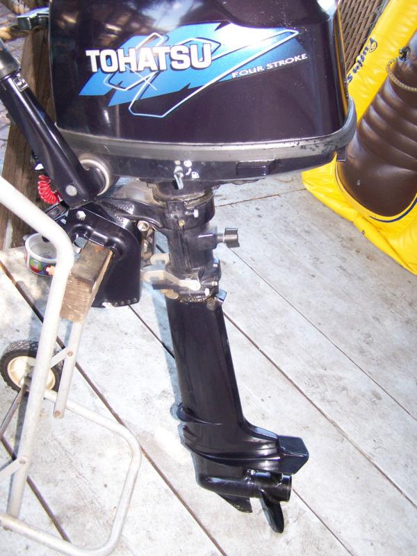 Tohatsu 4 Stroke, 4 HP, Long shaft motor, US $750.00, image 7