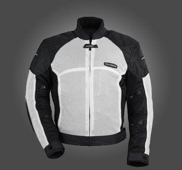 Tourmaster womens intake air series-3 mesh motorcycle jacket,white/silver,med/md