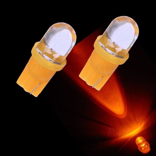10x t10 wedge 194 led dashboard gauge indoor light bulbs yellow round led type