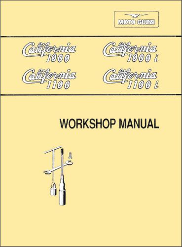 Moto guzzi 1000 1000i 1100 1100i california service &amp; owner manuals +more cd