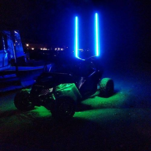 Lightwerx dual (2) led whip with quick release ✔✔ 20 colors in each whip + flag