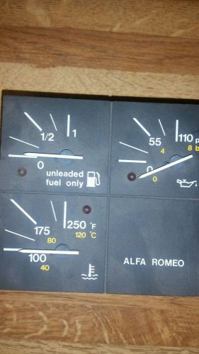 Alfa romeo milano (or 75) dash panel gauges...fuel, temperature, water temp.