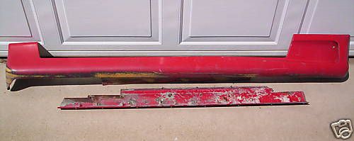 90-91  dodge  daytona  rocker  ground  effect  lh