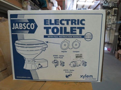 Jabsco 37045-1094 quiet flush electric toilet 24v, household bowl size