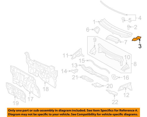 Toyota oem 07-11 yaris cowl-vent left 55084-52010 genuine toyota oem part