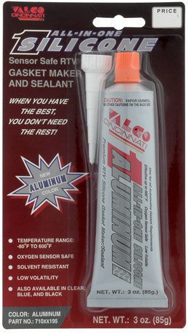 Valco all-in-one aluminum silicone sealant 3.00 oz tube p/n 71195