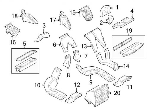 Ford oem dashboard air vent cj5z19893cb image 16