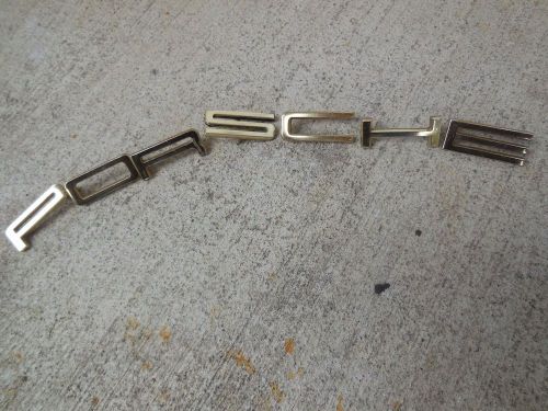 Porsche 911 / 912 deck lid letters "porsche" (gold)  c#103