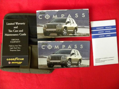 2007 jeep compass  owner&#039;s manual   w/factory case