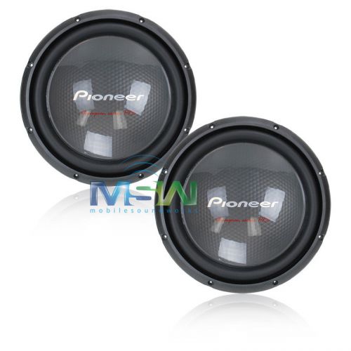 (2) pioneer ts-w3003d4 12&#034; dual 4-ohm champion pro car audio subwoofers *pair*