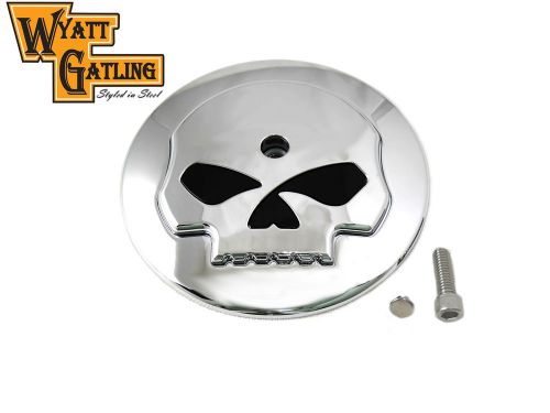 Harley fxd 1999 thru 2007  wyatt gatling skull air cleaner cover insert