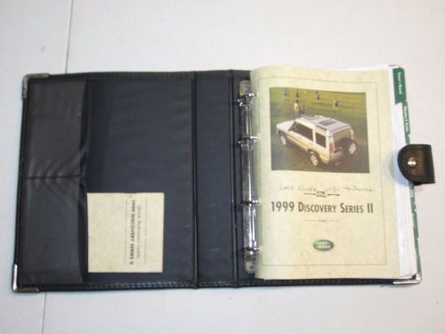 1999 land rover discovery 2,owner's manual book set with leather case,best price