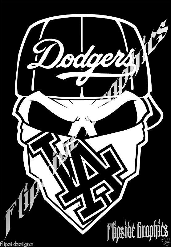 La dodgers custom  windows cars trucks tailgates bumper stickers decal x2