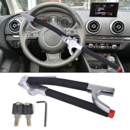 Auto anti theft security car steering wheel with lock auto lock truck foldable