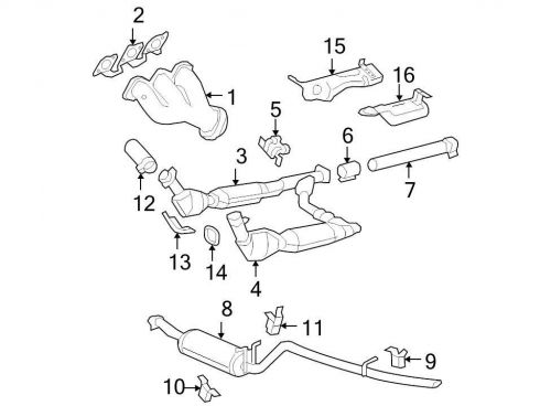 Ford oem exhaust heat shield 6l3z5g221ea image 15