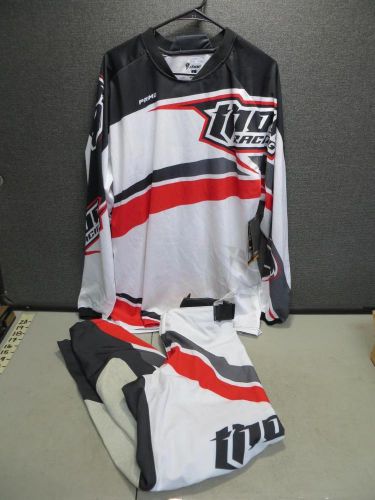 New thor s4 prime phase jersey lrg 2910-3076 pants 34 red 2901-4633 atv mx #393