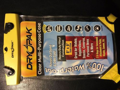 Kwik tek dry pak 6" x 9" clear multi-purpose case dpc-69