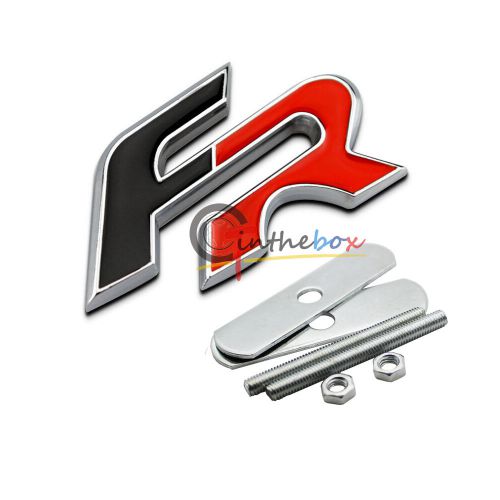 1pc metal 3d fr logo front grill grille badge emblem for seat ibiza altea leon