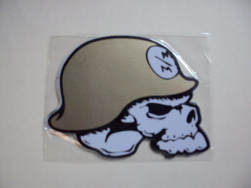 Metal mulisha decal sticker, large, 4-1/2" x 3-1/2" , facing right